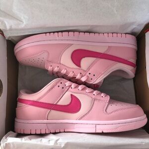 NIKE Dunk Low Pink Foam Hyper Pink Size 9.5 Women’s NEW IN BOX